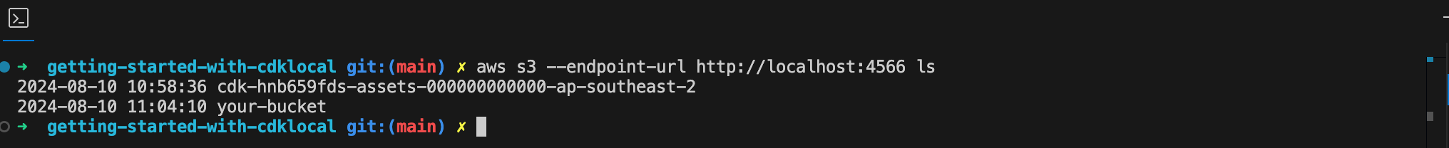 S3 Buckets in Localstack